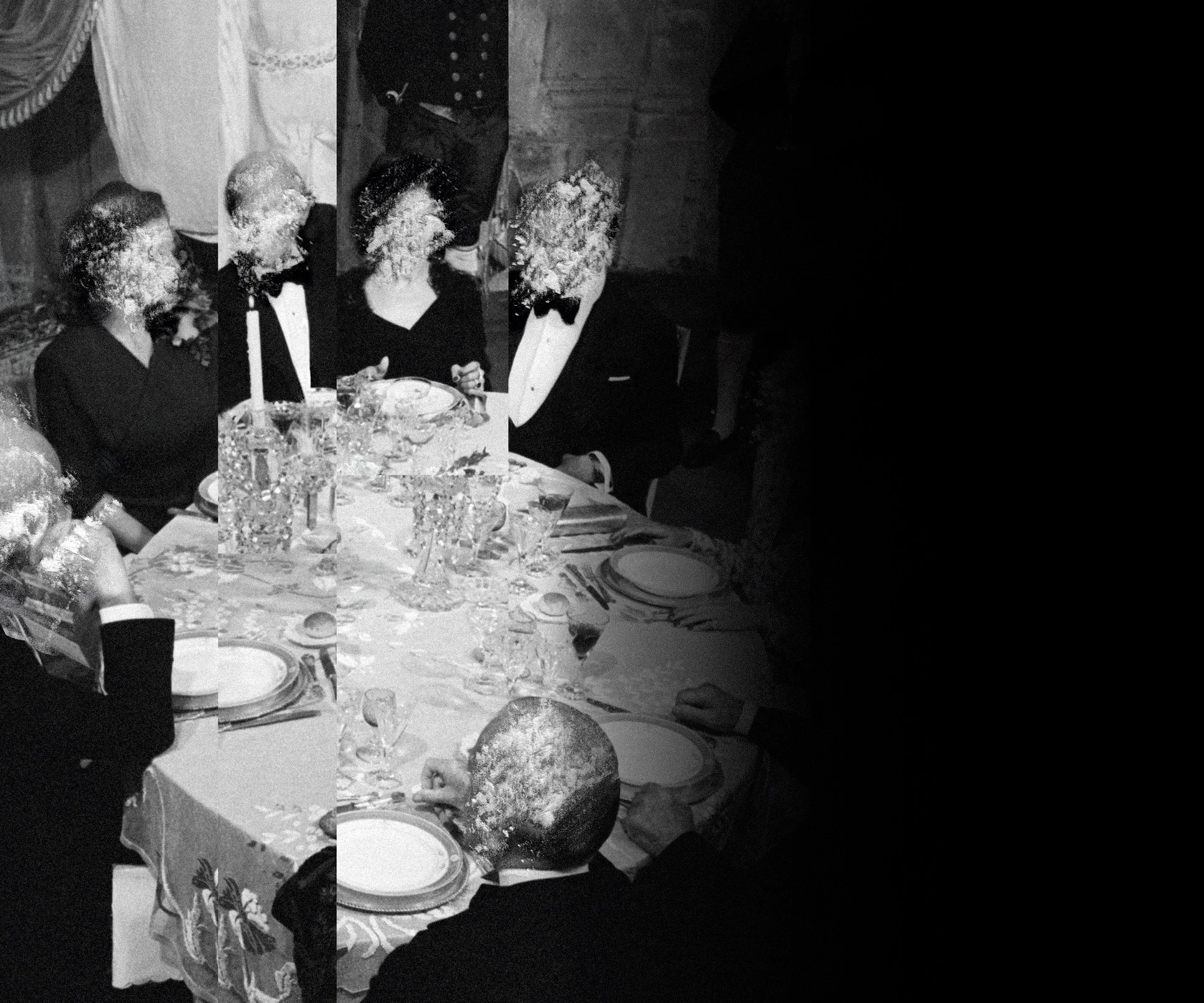 Czarna maska burżuja